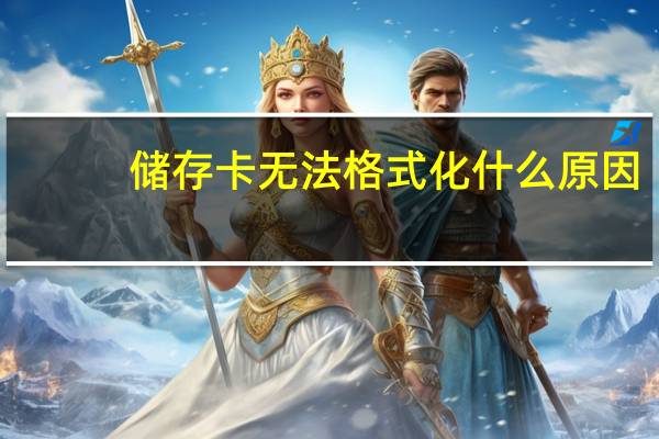 储存卡无法格式化什么原因（储存卡无法格式化）