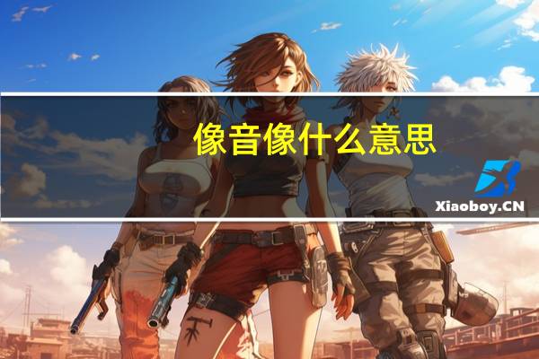 像音像什么意思