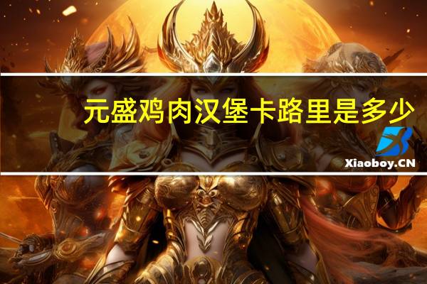 元盛 鸡肉汉堡卡路里是多少