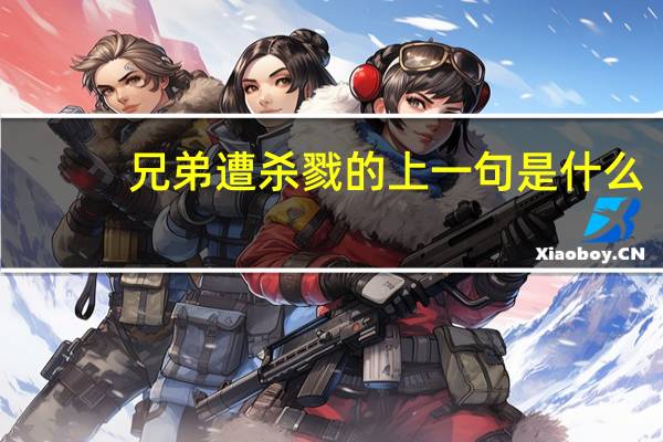 兄弟遭杀戮的上一句是什么