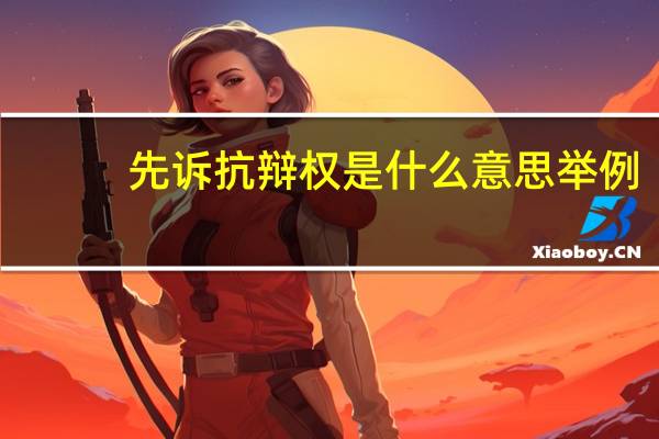 先诉抗辩权是什么意思举例（先诉抗辩权是什么意思）