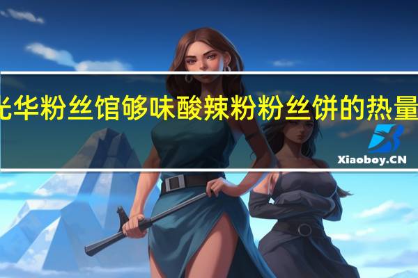 光华 粉丝馆够味酸辣粉粉丝饼的热量是多少