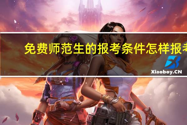 免费师范生的报考条件怎样报考