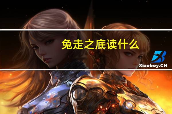 兔走之底读什么