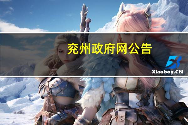 兖州政府网公告（兖州政府网）