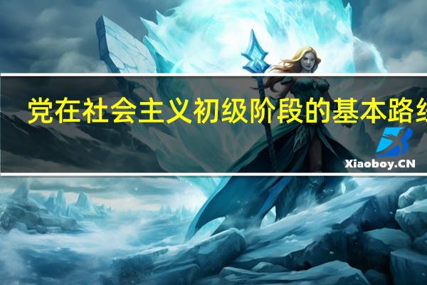 党在社会主义初级阶段的基本路线是