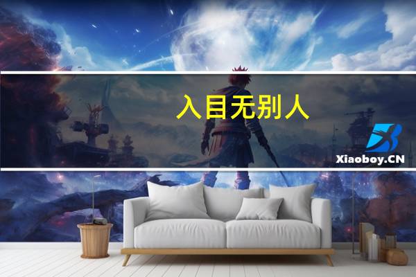 入目无别人,四下皆是你什么意思