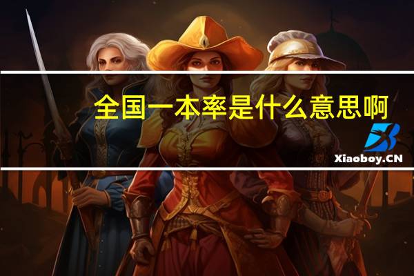 全国一本率是什么意思啊