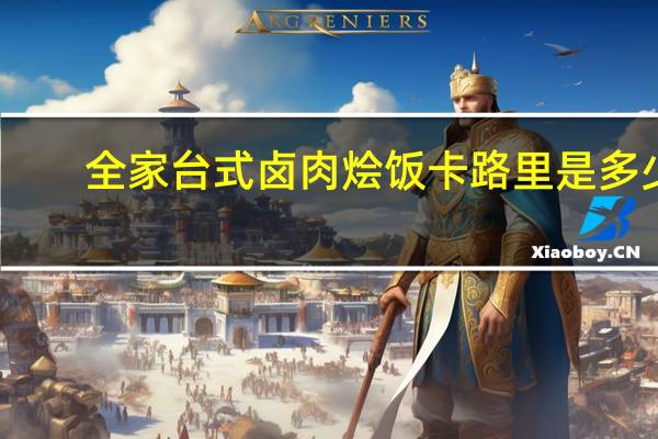 全家 台式卤肉烩饭卡路里是多少