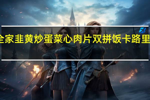 全家 韭黄炒蛋菜心肉片双拼饭卡路里是多少