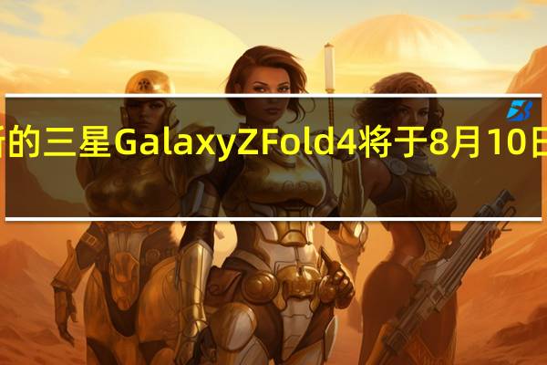 全新的三星GalaxyZFold4将于8月10日正式登场