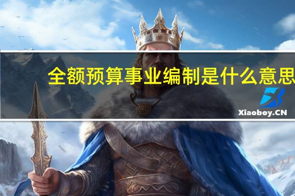 全额预算事业编制是什么意思