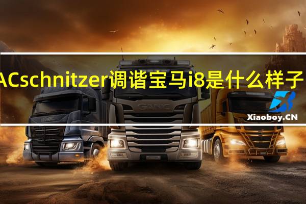 全黑AC schnitzer調(diào)諧寶馬i8是什么樣子的凱特今天