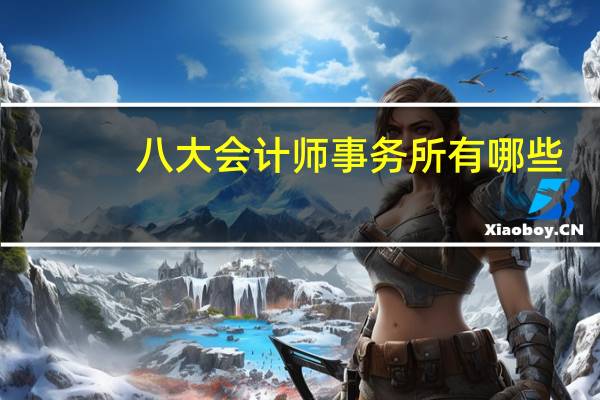 八大会计师事务所有哪些