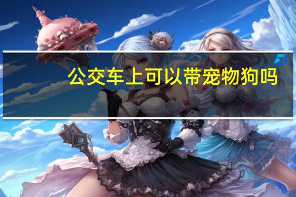 公交车上可以带宠物狗吗