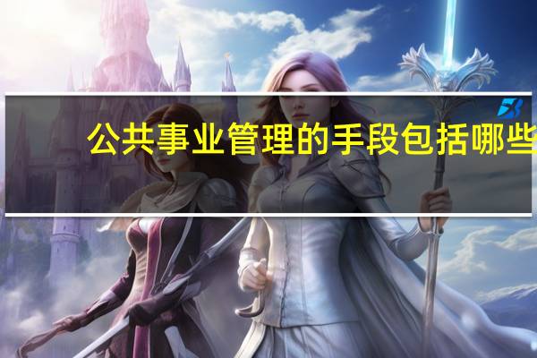 公共事业管理的手段包括哪些