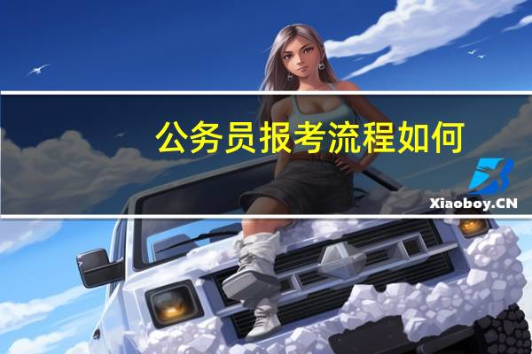 公务员报考流程如何