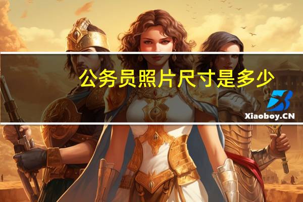 公务员照片尺寸是多少