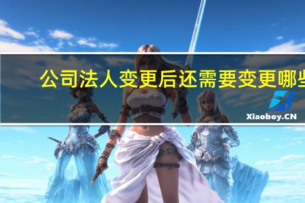 公司法人变更后还需要变更哪些（公司法人变更后还需要变更什么）