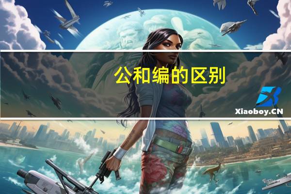公和编的区别