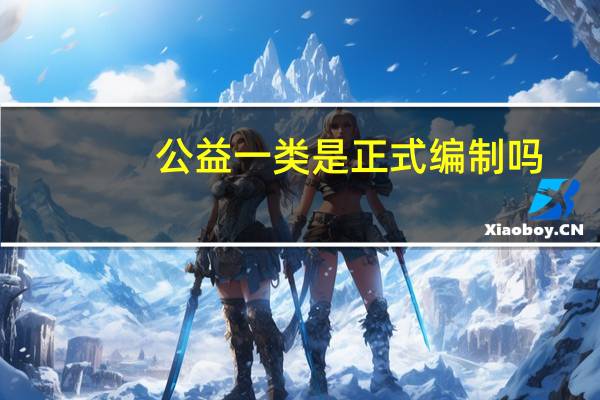 公益一类是正式编制吗