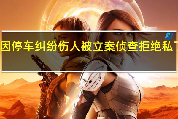 公职人员因停车纠纷伤人 被立案侦查 拒绝私了坚持法律程序