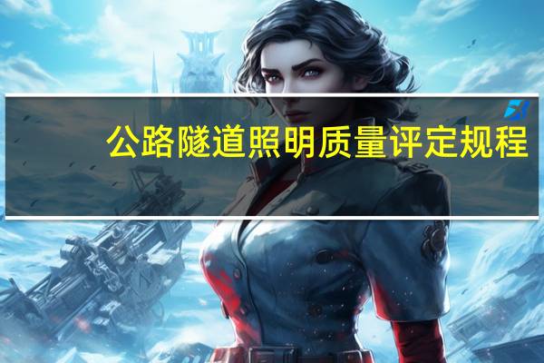 公路隧道照明质量评定规程