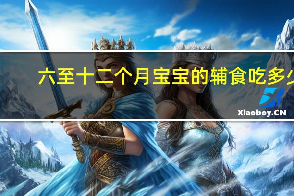 六至十二个月宝宝的辅食吃多少