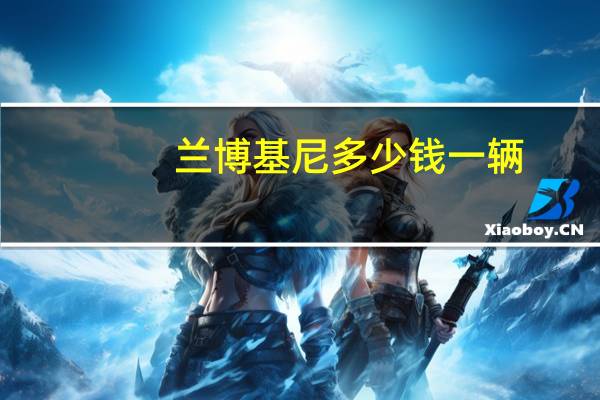兰博基尼多少钱一辆