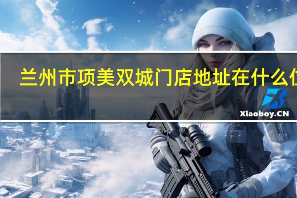 兰州市项美双城门店地址在什么位置
