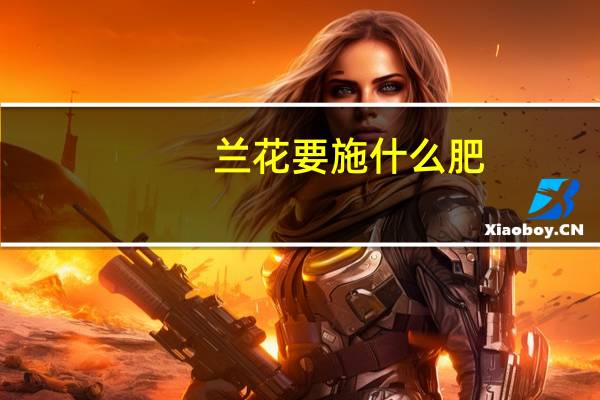 兰花要施什么肥
