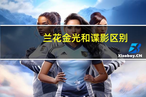兰花金光和谍影区别
