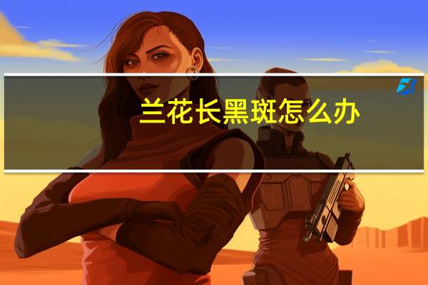 兰花长黑斑怎么办