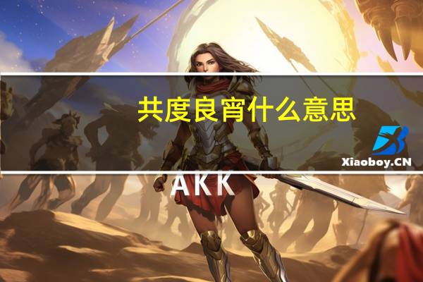 共度良宵什么意思