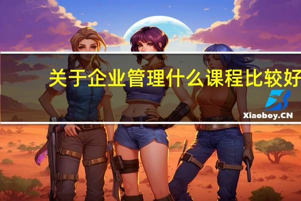 关于企业管理什么课程比较好!