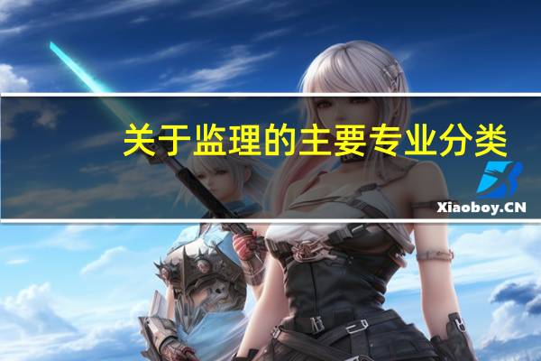 关于监理的主要专业分类