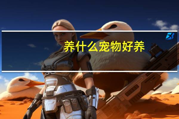 养什么宠物好养