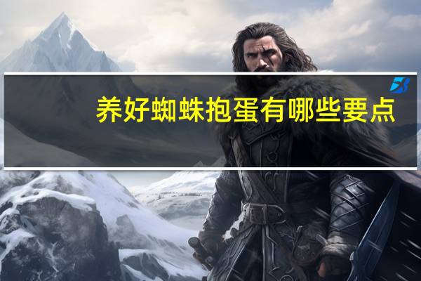 养好蜘蛛抱蛋有哪些要点