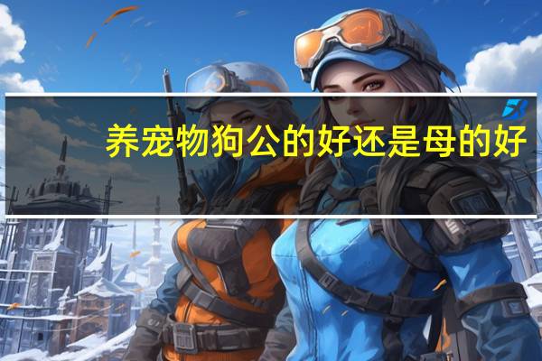 养宠物狗公的好还是母的好