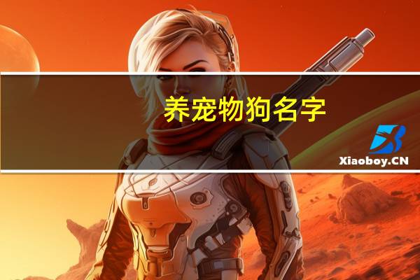 养宠物狗名字