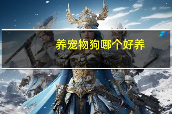 养宠物狗哪个好养