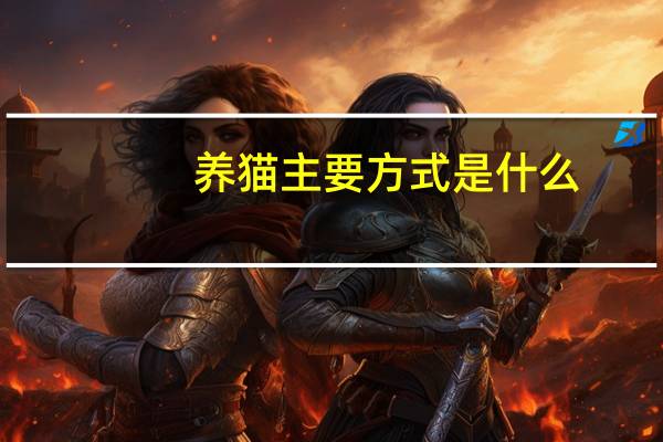 养猫主要方式是什么