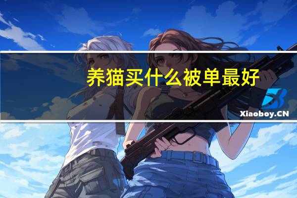 养猫买什么被单最好