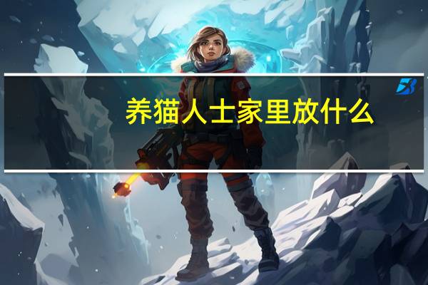 养猫人士家里放什么