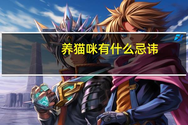 养猫咪有什么忌讳