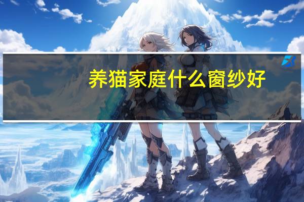 养猫家庭什么窗纱好