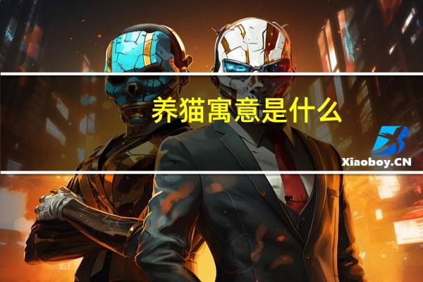 养猫寓意是什么