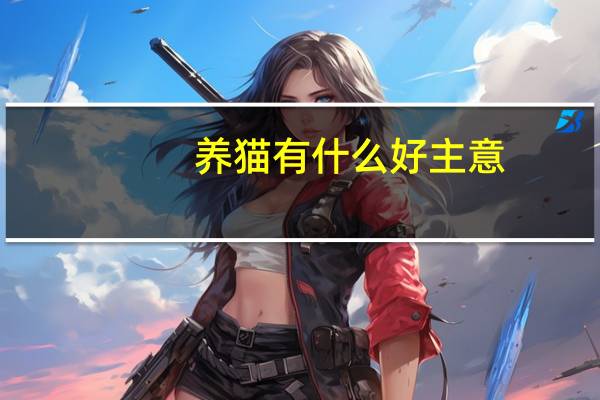 养猫有什么好主意