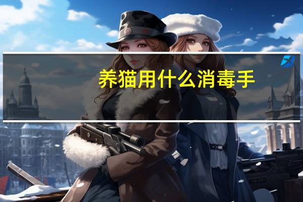 养猫用什么消毒手