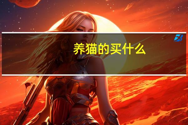养猫的买什么